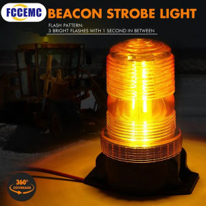 30W LED High Power Emergency Warning Flash Strobe Light Beacon for Forklift Truck School Bus Amber Blue Red