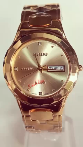 Đồng hồ RAD Nam Chính hãng Vỏ mạ vàng Sang trọng . Máy quạt nhật .Dây đá safia . HÀNG MỚI 100%