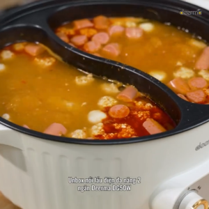 Nồi lẩu điện 2 ngăn Deerma DG50W