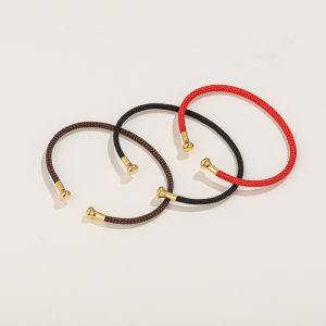 Trendy C-Shaped Adjustable Steel Wire Rope Bracelet for Women Original Design Fashion Jewelry Accessory Versatile Matching