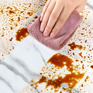 Wallpaper Self Adhesive Kitchen Toilet Mildew-proof Waterproof Tile Wall Decor Self Adhesive Marble Grain Table Sticker Oil-proof