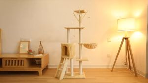GATA Cat Scratcher 5 layers Tree Tower Condo Toy With Sisal Scratching Pet House Posts Kucing Mainan Cakar Kucing 猫爬架