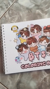 BTS For Army Coloring Book Buku Mewarnai KPOP Anak Remaja Dewasa Murah Kertas Sangat Tebal Ukuran A5