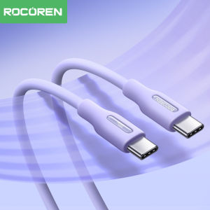 Rocoren PD100W Type C to Type C Cable Fast Charging for Samsung Galaxy S9 S10 S20 Note 10 Nintendo Switch Macbook Pro Liquid Silicone Cable
