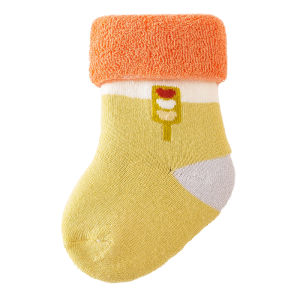 Tất Ống Giữa Bằng Cotton Lông Cừu Dày Dặn Cho Trẻ Sơ Sinh Mùa Thu Đông Tất Trẻ Em Trai Và Gái Tất Ấm Áp Thoải Mái