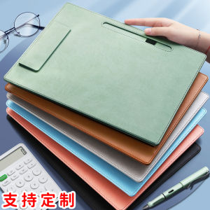 Thickened A4 Board Clip File Folder Meeting Minutes Vertical Writing Board Pad Hard Shell Leather Hard Board Clip Contract Document Folder Book Clip A4 Paper Clip Signature Clip Office Supplies