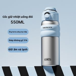 BIZE | Bình Nước Cách Nhiệt Có Tay Xách Dùng Được Trên Ô Tô
