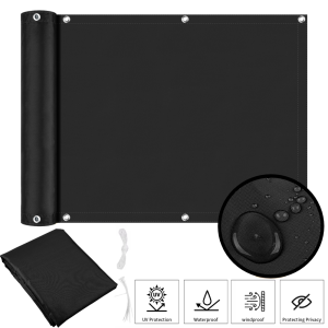 Balcony Privacy Screen Fence Waterproof Windscreen with Grommets for Porch Deck Outdoor Patio Backyard Patio Pergola Shade Cover