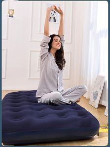 Thickened Double Layer Outdoor Inflatable Bed Portable Folding Air Mattress for Nap Tent Bed Outdoors JILONG PVC Material