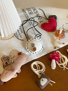 น่ารัก ผ้า เสื้อสเวตเตอร์ สร้อยคอ ผู้หญิง ฤดูใบไม้ร่วง ฤดูหนาว สไตล์เกาหลี ทันสมัย อุปกรณ์เสริมคอจี้ หลากหลาย เสื้อสเว็ตเชิ้ต โซ่