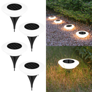 Solar Ground Light Outdoor LED Lawn Lamp Landscape Garden Pathway Courtyard Walkway Decorative Lighting for Yard Patio Camping