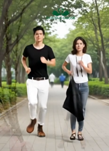 เสื้อตราห่านคู่คอกว้างสีขาว