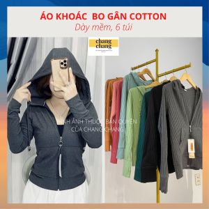 [Nhập RS0822 giảm 30k cho đơn 99k]Áo Khoác Nữ Thun Gân Dày Mềm Áo Chống Nắng Nữ Thun Gân Mềm Mát Thời Trang | CHANG CHANG