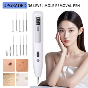 Foreverlily | 36 Levels Dual Needles Mole Removal Pen Freckle Dark Spot Tattoo Remover Skin Tag Warts Fleshy Nevus Cleaner Plasma Laser Pen