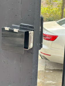 Outdoor Access Control Electronic Lock Quiet Motor Lock Rainproof Cover Smart Card Swipe Lock Waterproof Shield Entrance Door Lock