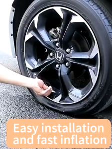 Digital Display Air Pump – 10s Fast Inflation USB Charging Tyre Pump for Car Bike & Motorcycle