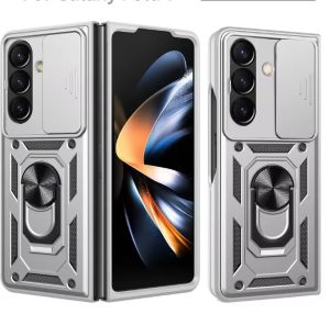 Heavy Duty Armor Box Shockproof Cases for Samsung Galaxy Z Fold 8 Ultra 7 6 5 4 5G Car Magnetic Finger Ring Holder Hard PC Cover