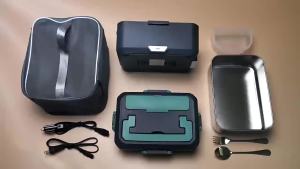 TINSOL 3.5L electric lunch box food heating lunch box that does not require added water 90W quick heating lunch heater.