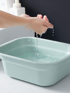 Thickened Large Capacity Rectangular Plastic Face Washing Basin for Pets Laundry And Student Dormitory Use Home Bathroom Supplies