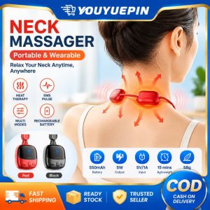 Youyuepin Mini cổ di động Massager Mặt Dây Chuyền Phong Cách Máy mát xa xung điện 58G Trọng Lượng Nhẹ trị liệu bằng nhiệt Cho Cổ Vai Cánh Tay Chân giãn cơ Thông Minh Quà Tặng