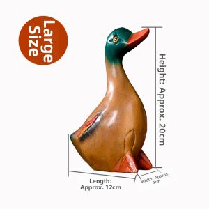 YILI | Creative Wooden Duck Statue Living Room TV Stand Decor