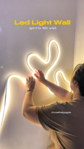 220V Direct Connected Driverless COB Light Strip Linear Ceiling Mounted Self Adhesive Living Room Lighting