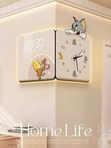 CTYLIGHTZ | Corner Digital Wall Clock Year-Calendar