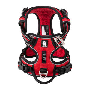 TRUELOVE Front Nylon Dog Harness No Pull Vest Soft Adjustable Reflective Safety Harness for Dog Small Medium Large Running Training