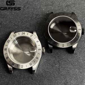 40mm Sapphire Crystal Dive GMT Watch Case MOD PVD Black Knight for NH34 NH35 NH36 NH38 NH70 NH71 NH72 20 bar Waterproof