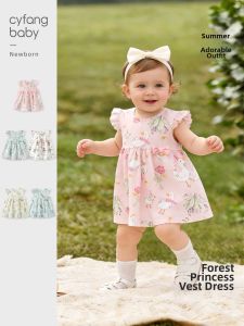 CAIYINGFANG | Sleeveless Thin Cotton Floral Baby Dress