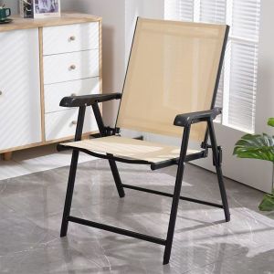 Foldable Recliner Chair Modern Simplicity Style for Adults Metal Frame Portable Storage Design Ideal for Afternoon Nap And Home Balcony Use