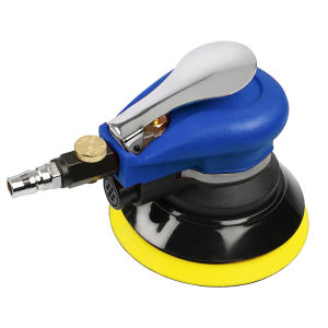 5Inch 125mm Pneumatic Orbital Sander Air Grinder Car Body Waxing Polishing For Furniture Grinding 100Pcs Sandpaper Set Optional