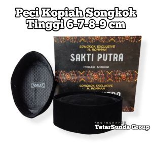 Peci Hitam Polos Nasional Tinggi 6 cm 7 cm 8 cm 9 cm 10 cm Exclusive Motif AC Wadimor Awing Awang Menara Agung Sakti Idaman BHS
