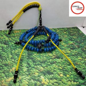 tasbih tijani batu marjan biru kombinasi yuser black C47