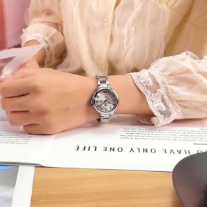 OLEVS | OPK 6039 Đồng Hồ Thạch Anh Nữ Quy Mô La Mã Dây Thép Không Gỉ Chống Nước Dạ Quang Tay Chống Sốc Thời Trang Đồng Hồ Đeo Tay Thông Thường