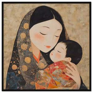 Tranh mẹ và con.Tranh treo tườngdán tường nội thất.CGI-1374
