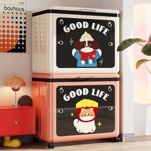 Luxury Flip-Top Foldable Large Storage Box for Clothes Bedroom Toy Organizer with Wheels Plastic Household Storage Solution