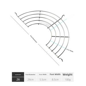 Onlycook Stainless Steel Fried Oil Draining Rack Drip Rack Oil Filter Rack Handy Gadget For Home Kitchen Pot Side Rack Deep-Fried Pot