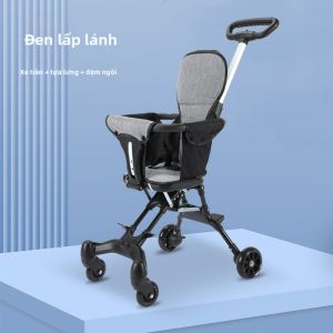LIWAN | Xe Đẩy Em Bé Nhẹ Có Thể Gấp 4 Bánh