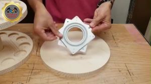 Kolaher Ring Meja Etalase Kotak Besi Bracket Ring Putar