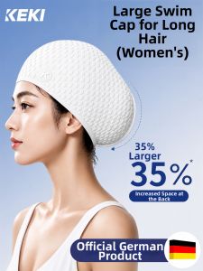 Long Hair Silicone Swim Cap Large Size
