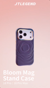 ORI [ 18 Pro Max / 18 Pro / 17 Pro Max / 17 Pro ] JTLEGEND Bloom Magnetic Case ( with Lens Stand )
