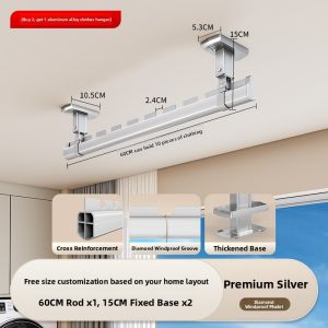 SHUDUODUN | Windproof Balcony Ceiling Mount Clothes Drying Rack