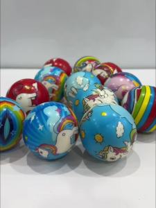 Bóng Mềm Cao Su Đàn Hồi 6cm Hình Kỳ Lân Dễ Thương Túi 12 Trái PeeKaPaw Toys