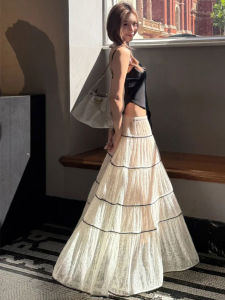 LANMENGYA | Vintage A-Line Tulle Skirt Suitable For Petite Figures