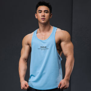 WORKOUT WOLF | Mens Fitness Vest Muscle Show Sweat Absorption Elastic Breathable Quick-Dry