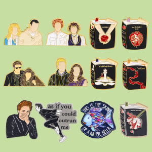 Twilight Enamel Pin TV Show Vampire Brooches for Women Lapel Pins Badges on Backpack Clothing Accessories Jewelry Friends Gift