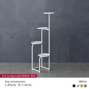 Nordic Creative Iron Art Plant Stand Balcony Indoor Living Room Floor-Mounted Simple Green Ivy Planter Stand Metal Welding