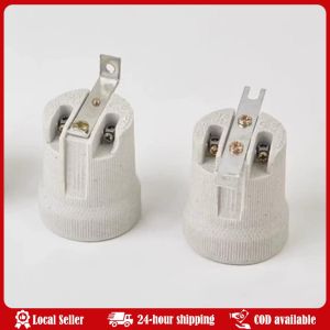 Lamp Base E27 Vintage Ceramic Edison Lamp Fittings Socket Lamp Base Holder Accessory Fixing Bracket Large Screw Cap