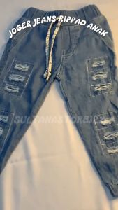 Celana Jeans Panjang Jogger Rippad Anak 1 Sampai 10 Tahun Bahan Melar